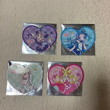 너와 아이돌 프리큐어 비어드 아빠 코스터 홀로그램 4장 세트