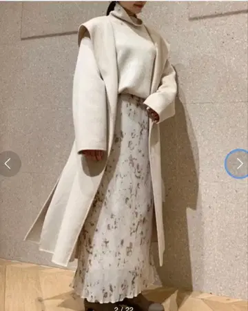 스나이델 롱 코트 후드 부착 코트