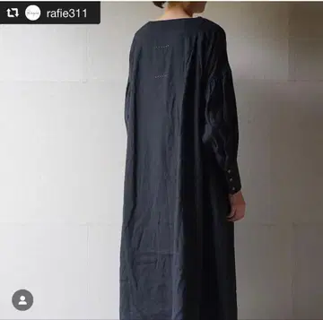 더 라스트 플라워 오브 더 애프터눈 백 자수 롱 원피스