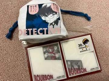 명탐정 코난 30주년 기념 굿즈 에코백 메모지 아카이 아무로 3coins