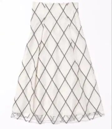 MERCURYDUO 머큐리 듀오 몰 체크 종아리 기장 스커트