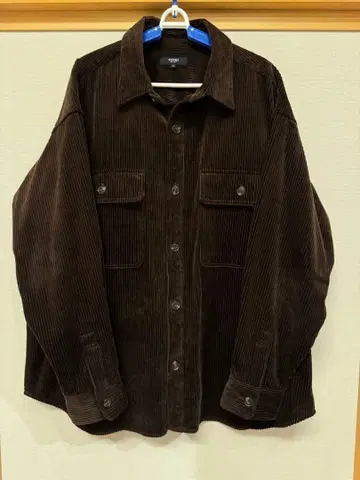 BEAMS HEART 코듀로이 셔츠 L 사이즈 브라운