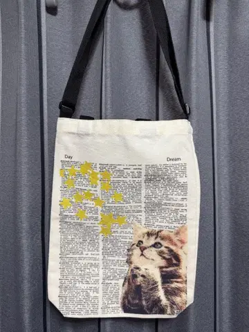 아트 앤 워즈 고양이 토트