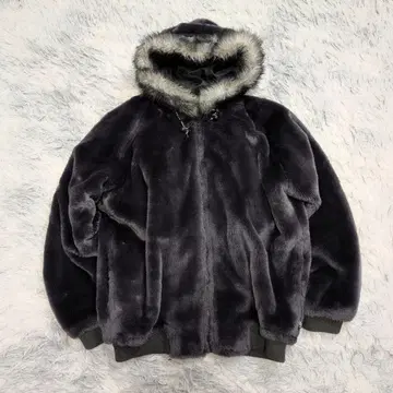 PIKO 피코 90's 인조 모피 보아 자켓 L 빅 실루엣