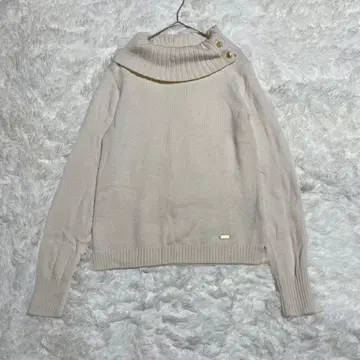 BLUELABEL CRESTBRIDGE 터틀넥 스웨터 골드 버튼 L