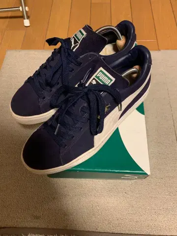 PUMA 스웨이드 클래식+ 네이비 27.5cm 피코트