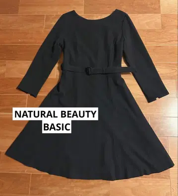 NATURAL BEAUTY BASIC 허리 마크 포멀 원피스