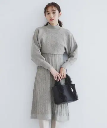 인덱스 인덱스 멀티 웨이 니트 원피스 새상품급