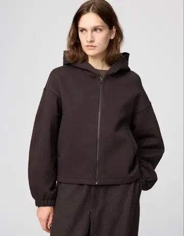 UNIQLO U 맨투맨 풀 집업 후드티