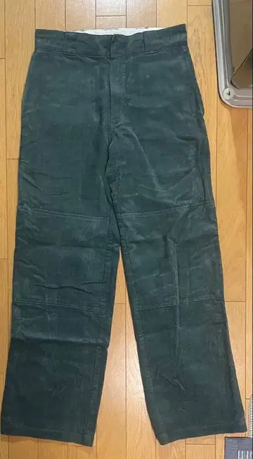 Dickies 더블니 85283 코듀로이 다크 그린 28 x 32