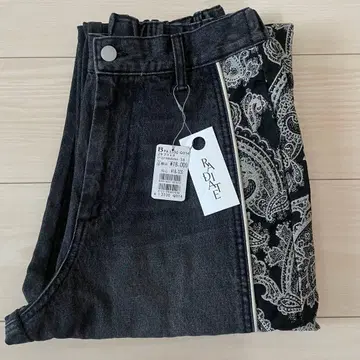 RADIATE 새상품 페이즐리 사이드 데님 팬츠