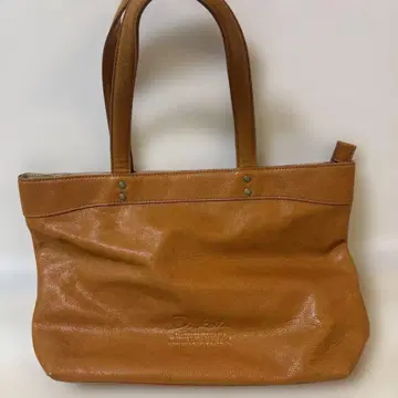 Diveti 브라운 가죽 토트백