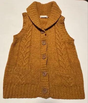 studio clip 겨자색 베스트 프리 사이즈