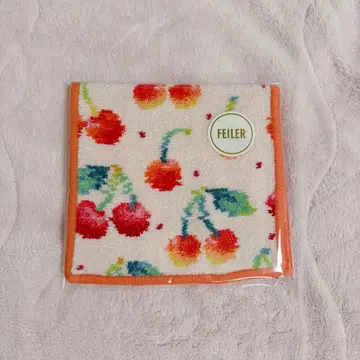 FEILER 체리 도트 손수건 파우치 페일 핑크 (WEB 한정판)