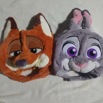 주토피아 닉&주디 팬캡 디즈니랜드 모자