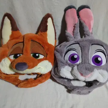 주토피아 닉&주디 팬캡 디즈니랜드 모자