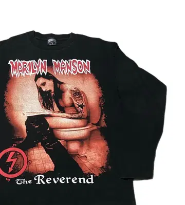 90s~00s Marilyn Manson The Reverend 롱 T