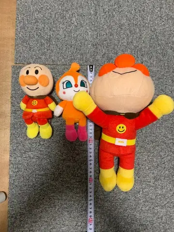 날아라! 호빵맨 봉제 인형 마스코트 세트 누워있는 포즈 봉제 인형