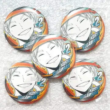 하이큐 팬파크 컬렉션 캔뱃지 FUN 스가와라