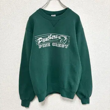 M.J. SOFFE 칼리지 로고 아메카지 맨투맨 스트릿 그린 S