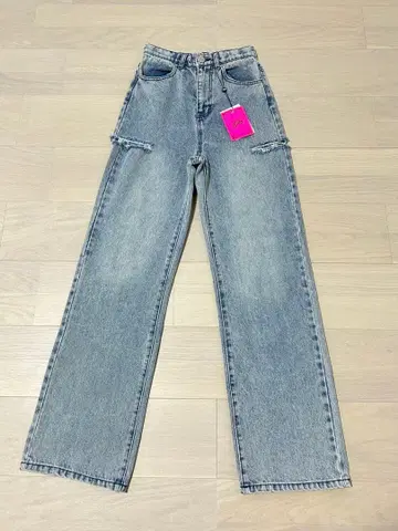 Rady 커팅 스트레이트 와이드 데님 23인치