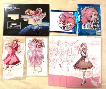 건담 SEED 라크스 아크릴 스탠드 캔뱃지 엽서