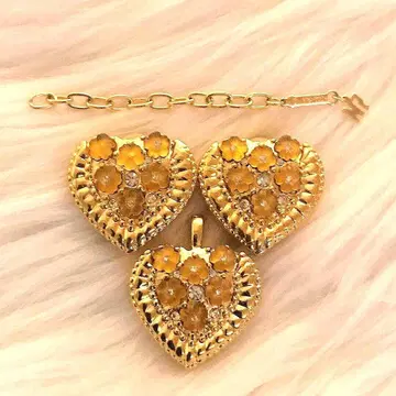 80's Nina ricci 탑 & 귀찌 골드 금 각인