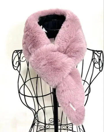 [ 새상품 ] FURLA 인조 모피 머플러 훌라