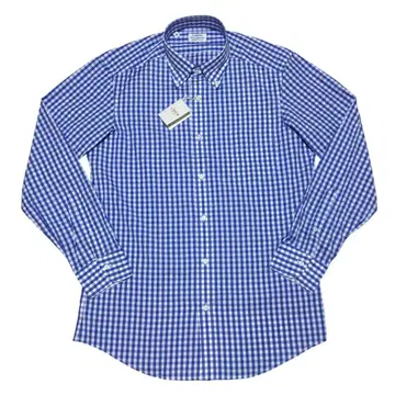 택 포함 새상품 FAIRFAX 페어팩스 블록 체크 버튼 다운 셔츠