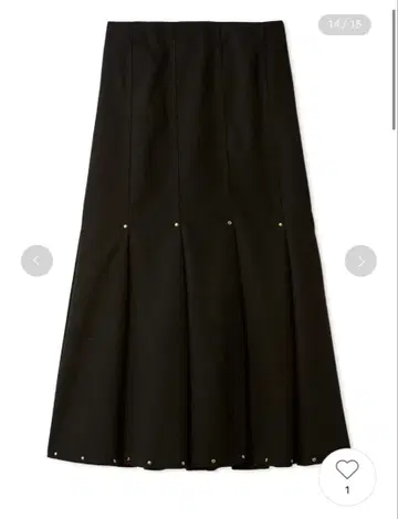 LILY BROWN 스터드 턱 머메이드 스커트