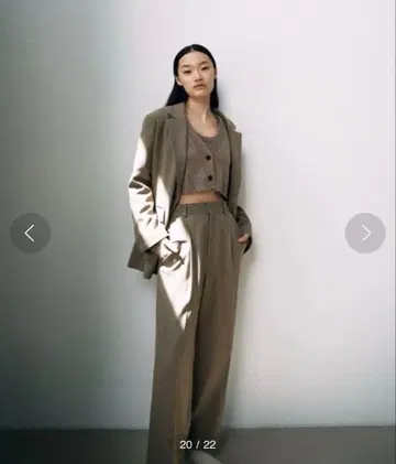 emmi 트위드 싱글 자켓 셋업