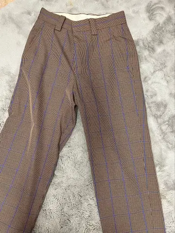 UNITED ARROWS 브라운 체크 슬랙스