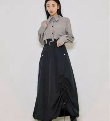 [ 택 포함 새상품 ] UNITED TOKYO 롱 슬리브 벌룬 원피스