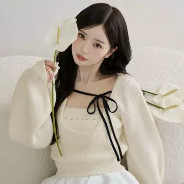 다리치 Darich 아지메 레이어드 니트탑