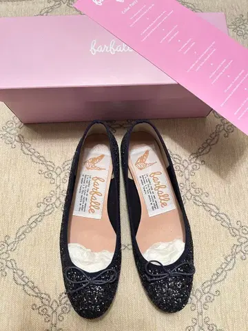 파르팔레 네이비 글리터 발레 슈즈 플랫슈즈