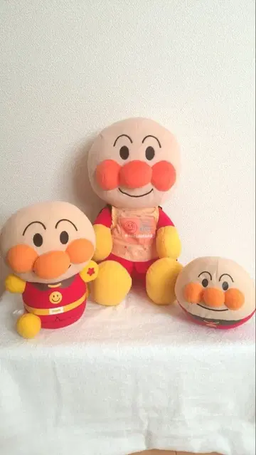 호빵맨 봉제 인형 3체 세트