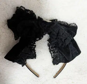 트리플 포춘 벨로아 머리띠 블랙