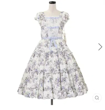 로코코 부케 리본 티어드 원피스 라벤더