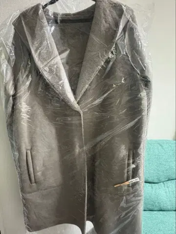 [ 클리닝 완료 ] ZARA 리버서블 인조 모피 무스탕 코트 S 사이즈