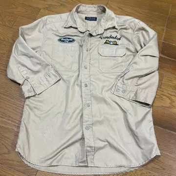 von Dutch 베이지 7부 소매 셔츠 L