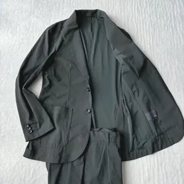 [ 새상품급 ] 모아레스 수트 셋업 스트레치 2 버튼 카키 나일론