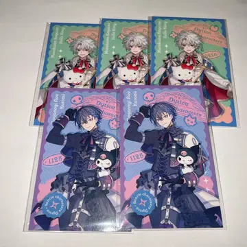 니지산지 산리오 무라쿠모 카게츠 코야나기 로우 폴라로이드풍 카드