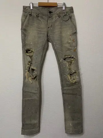 HIRO (현 KIDILL) 디스트로이 가공 데미지 스키니 데님