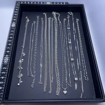 실버 목걸이 세트 13점