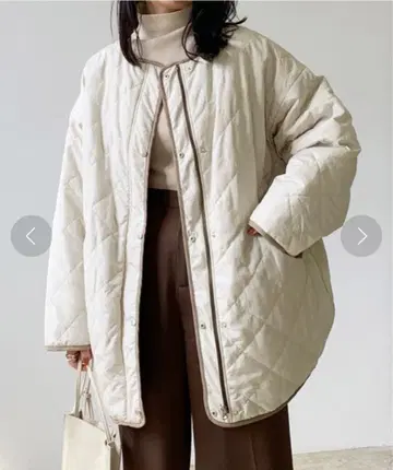 LIAN 리버서블 퀼팅 미들 코트