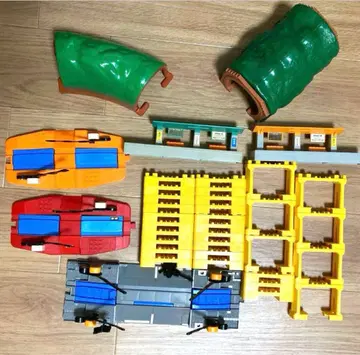 프라레일 레일 배경 세트 터널, 건널목, 역 교량 일괄 판매