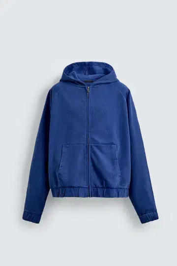 완판템 ZARA 박스핏 후디 L 사이즈 택 포함 새상품 짙은 파랑