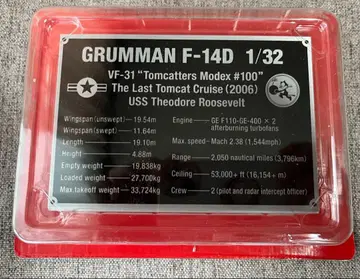 [ 미사용 새상품 ] 주간 F-14 톰캣 다이캐스트 기믹 모델 플레이트