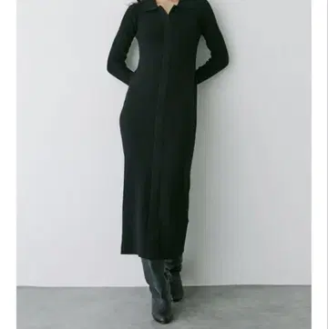 LAGUNAMOON 컬러넥 타이트 니트 원피스