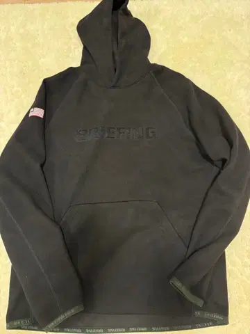 BRIEFING 블랙 후드 부착 트레이닝복 사이즈 M
